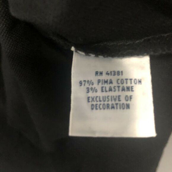 Polo Ralph Lauren Black Rugby Collared Polo Short Sleeve 1X Big pima stretch - Picture 5 of 6